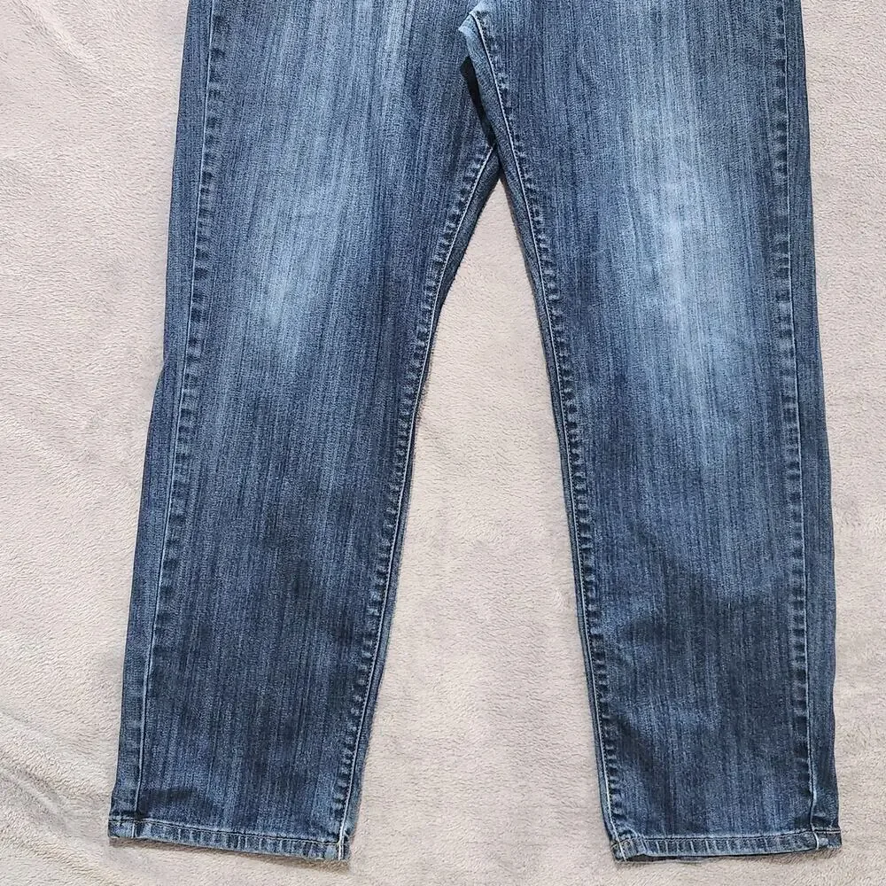 Lucky Brand Mens Dark Wash 221 Original Straight Leg Jeans Size 36x30 Minimalist